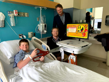 Quentin Sweeney with his first GO K.I.D.S. Kart